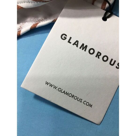 Glamorous Women’s Orange Rust Two-piece Bikini Set Size Bottom-L. top-XL - Picture 7 of 10